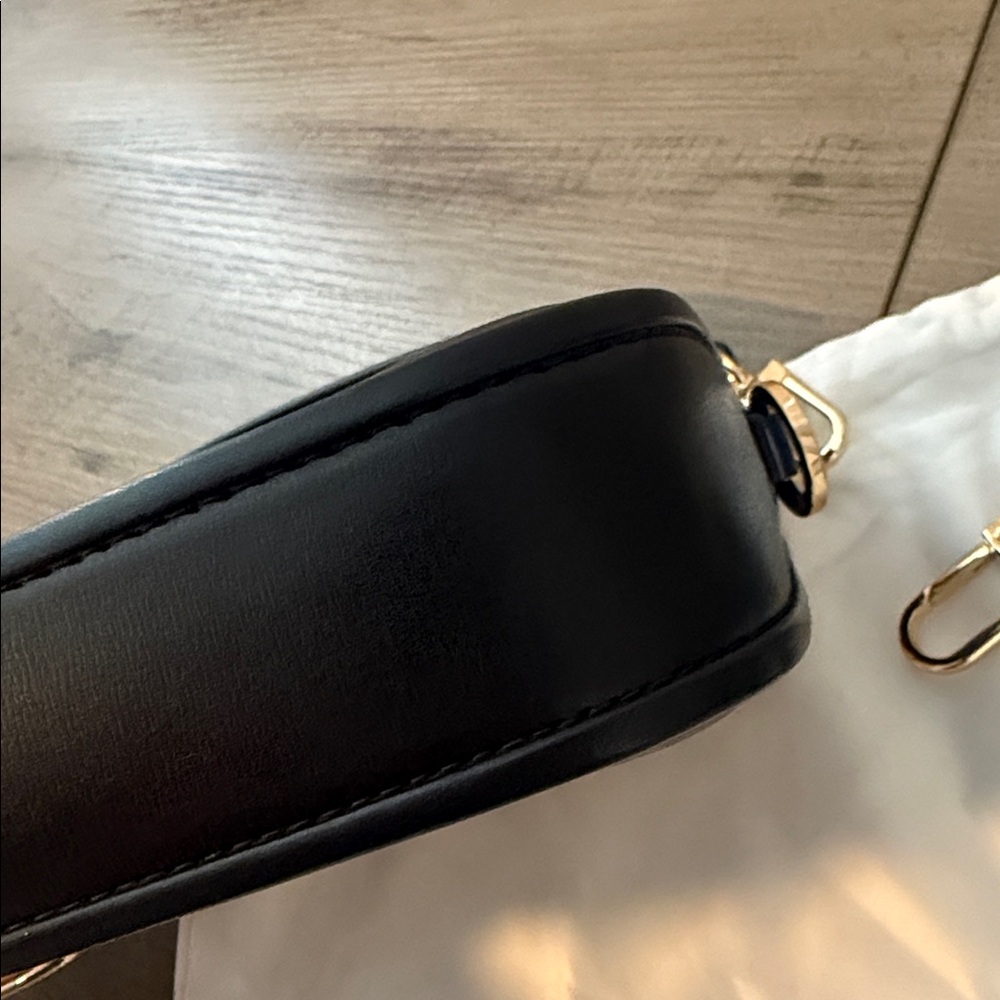 Michael Kors Black Bradshaw Handbag with Gold Pyramid Studs - Picture 5 of 6